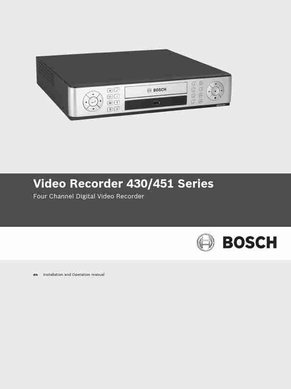 Bosch Appliances DVR 430-page_pdf
